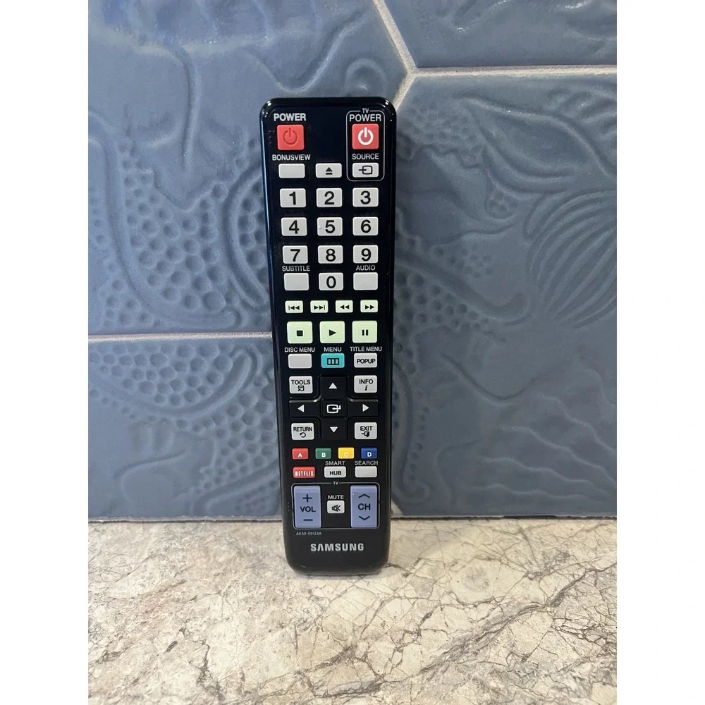 Genuine Samsung AK59-00123A TV Blu-Ray Remote Control Netflix Smart Hub Tested